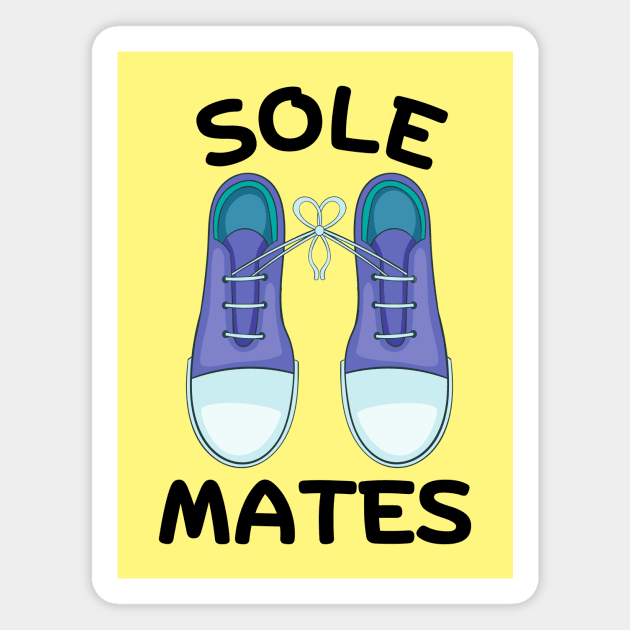 Sole Mates | Soul Mates Shoe Pun Magnet by Allthingspunny